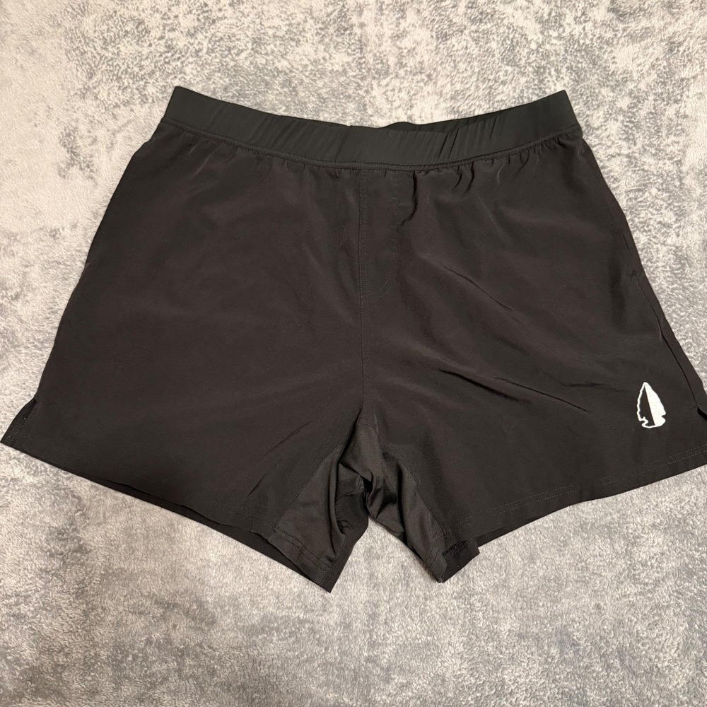 Tachhuntfish Men's Black THF Athletic Gym‎ Training Shorts 3XL